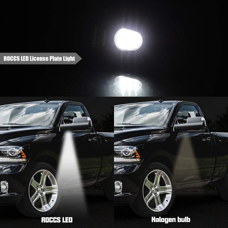 ROCCS 2x LED Side Mirror Puddle Light Assembly Compatible with 2010-2019 Dodge Ram 1500 2500 3500 4500 5500 Lights, 6000K White - Image 3